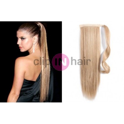 CLIP IN CULÍK 100% LIDSKÉ REMY VLASY 50CM - PŘÍRODNÍ BLOND
