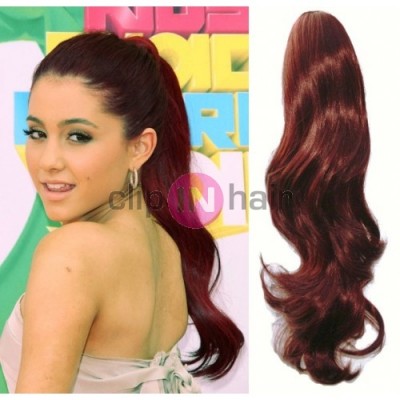 CLIP IN CULÍK VLNITÝ 100% LIDSKÉ REMY VLASY 60CM - MĚDĚNÁ